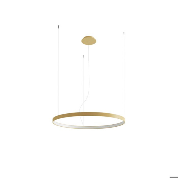 Lysarmatur LED - Sollux - Rio 78 - 3000K - Aluminium - 32W - Moderne Design gyllene