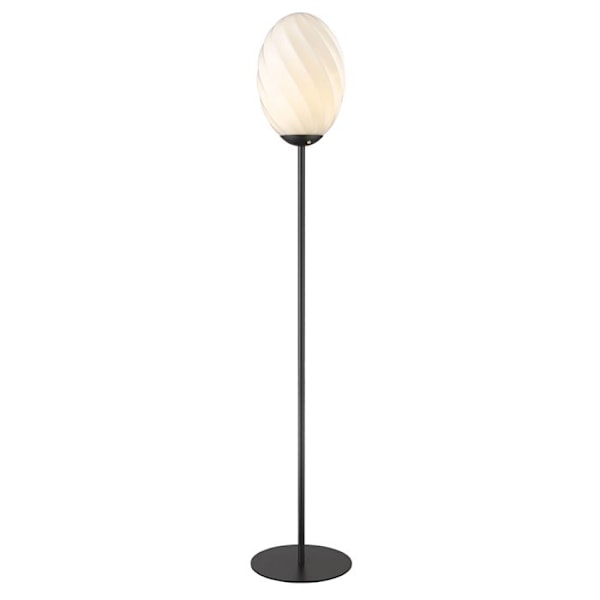Lampadaire Halo Design Twist Egg opal/svart