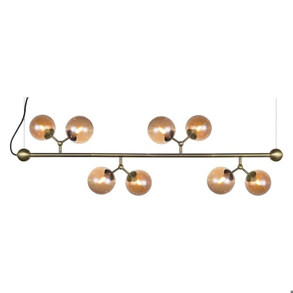 Lustre horisontell Halo Design Atom bärnsten