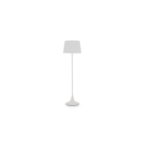 Golvlampa - IDEAL LUX - LONDON - Metall - Tyg - Vit Vit