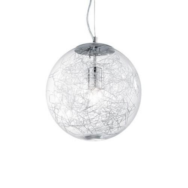 Ideal Lux MAPA MAX SP1 D40, Overflade, Aluminium, Transparent, Glas, Metal, Glas, Stue