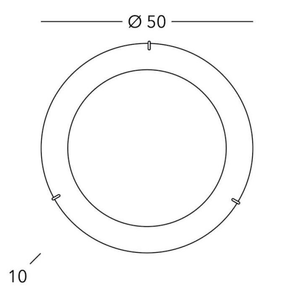 Designer loftslampe - KOLARZ - SERENA - Krom - 4 pærer - 50 cm diameter