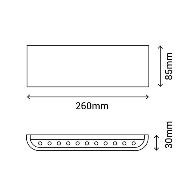 LED væglampe KLEE BL 12-720-830