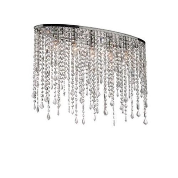 Ideal Lux RAIN PL5, soveværelse, børneværelse, spisestue, stue, krom, IP20, overflade, rund, glas, metal Krom