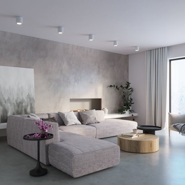 CULLO Takljus Modern Loftdesign för sovrum Vardagsrum Trappor Korridor - Betong