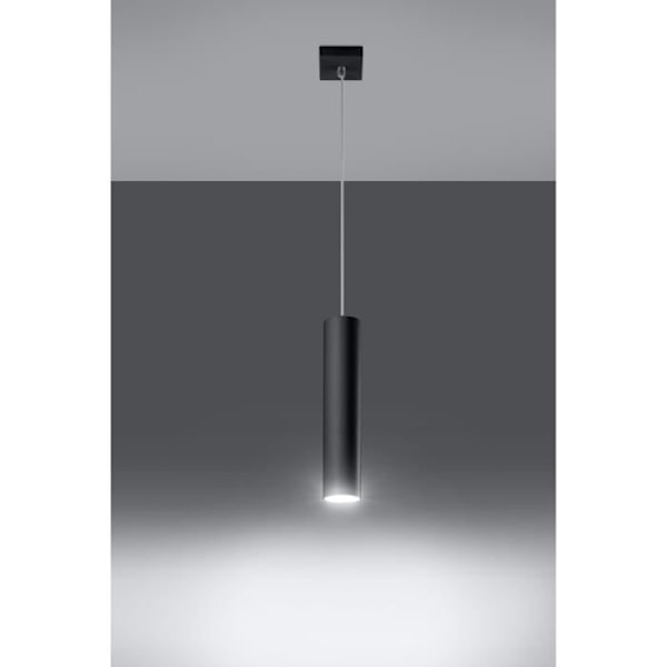 Lagos Pendellampa Modern Boho Design för sovrum Vardagsrum Trappor Korridor - SOLLUX - Svart - Stål - GU10 - 40W