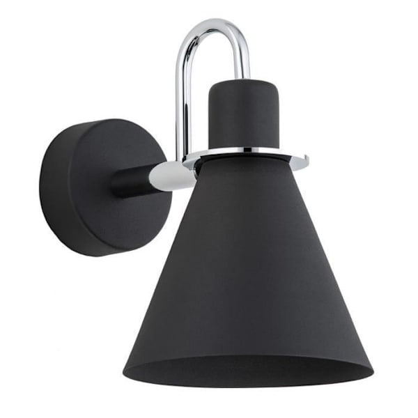 Argon væglampe BEVERLY Dome Black Structure - Chrome Elements - Contemporary - Design