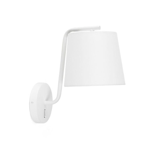Væglampe - FARO - Berni - Hvid - 1x E27 - 20W - Moderne Design NEGRO
