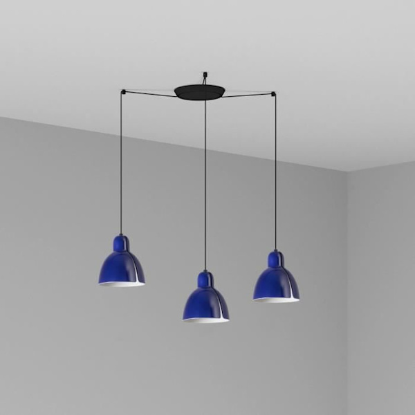 Faro Venedig 3-Light Cobalt Blue Cluster Pendellampa