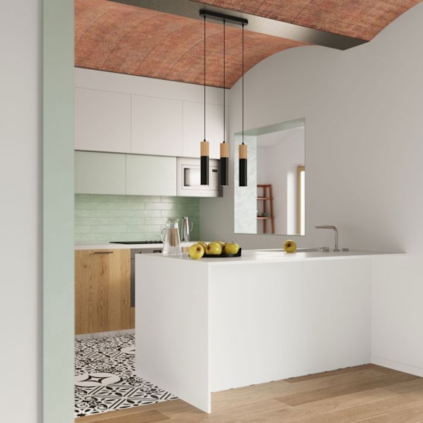 PABLO 1 G9 LED Pendellampa Modern Loft BOHO Design Corridor -Svart