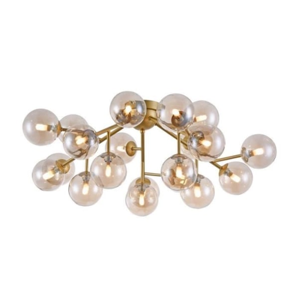 Dallas 20-Light G9 Gold Semi Flush Mount