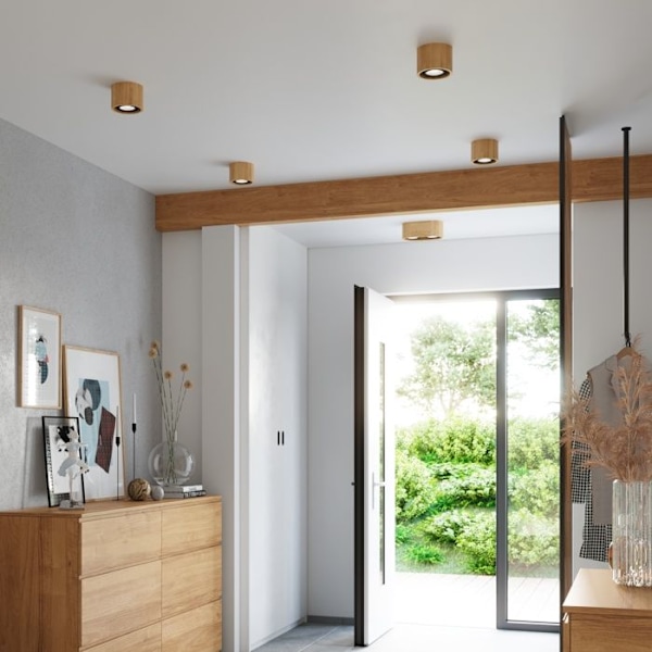 BASIC 2 Taklampa Modern Loftdesign för Sovrum Vardagsrum Trappor Korridor - Trä