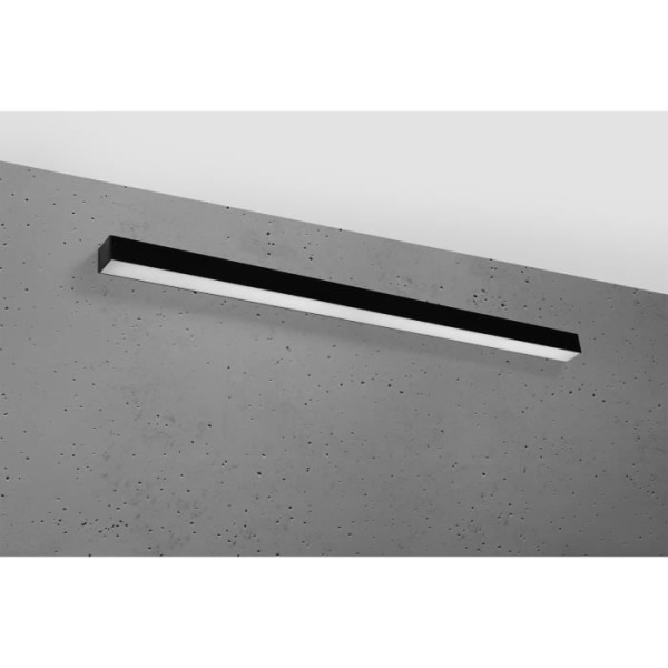 Sollux PINNE Integreret LED Indbygnings Væglamper Sort 115cm 3000K