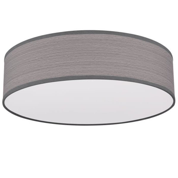 Loftslampe, gråt trælook, D 38 cm, VARIOS