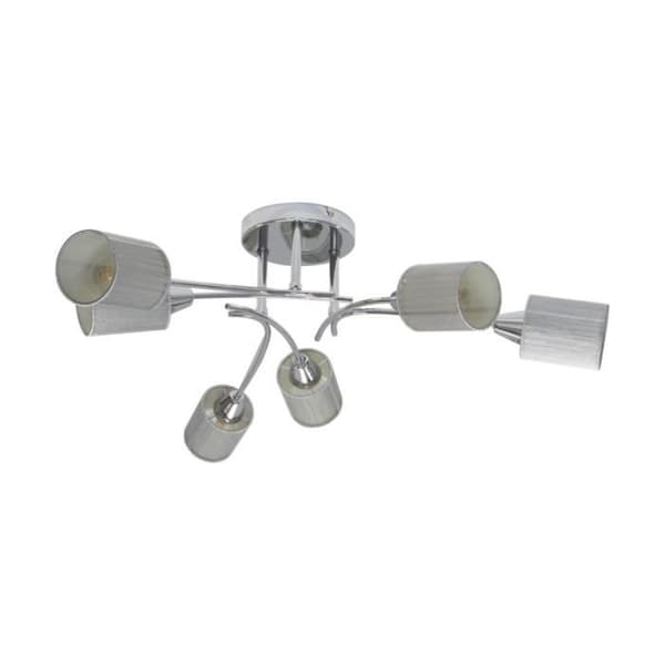 Ripoli Loftslampe 6xE14 Max.9W Sølv/Krom
