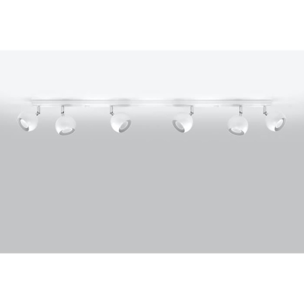 Taklampa - SOLLUX - OCULARE 6L - LED - Vit - Industriell - Loft