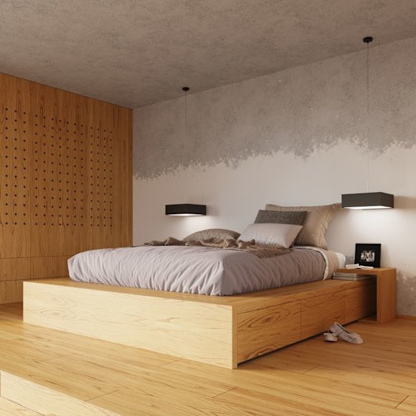 HORUS E27 LED Vägglampa Modern Loft BOHO Klassisk Design Korridor - Svart