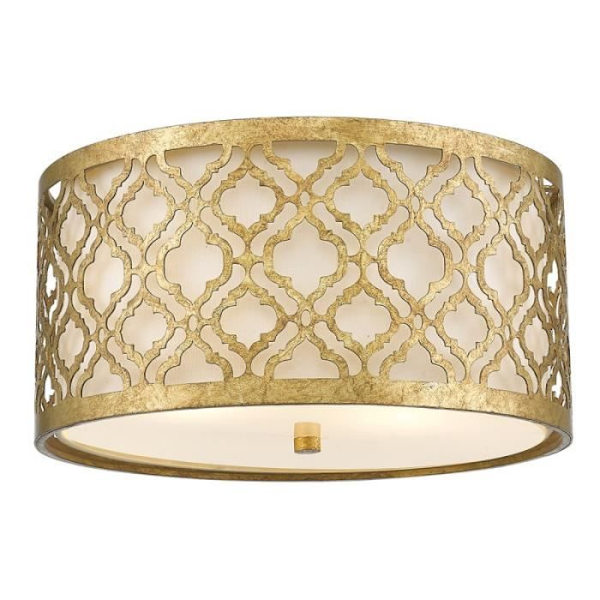 Taklampa - Arabella - Gul - Metall - 3 glödlampor - 60W - E27 - Vardagsrum - Inomhus - LED - Modernt