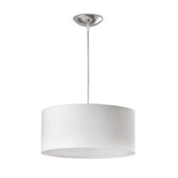 Sju vita taklampor D40cm 2 E27 60w lampor Vit
