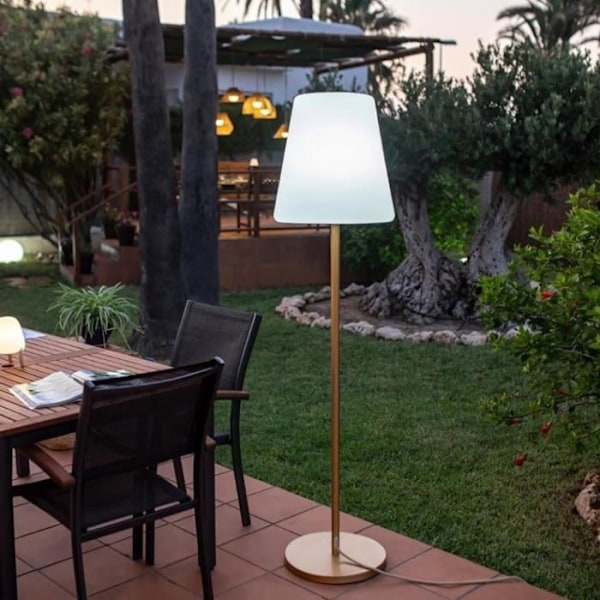 Lola Slim solarlampe til udendørs brug - New Garden - Messing - H180cm Mässing