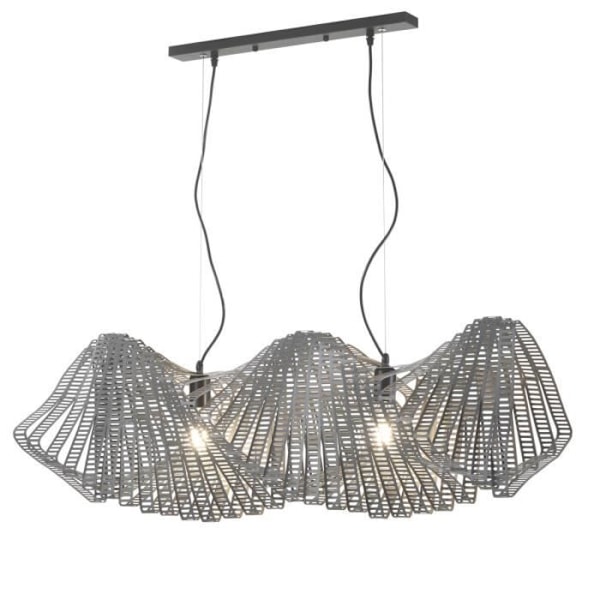 Plafonnier - Onli - CAMINO - Titane - E27 - Metal - 2 pærer nødvendige