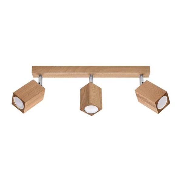 Takspottar - SOLLUX - Keke - Ek - 3x GU10 - Modern design - 40W