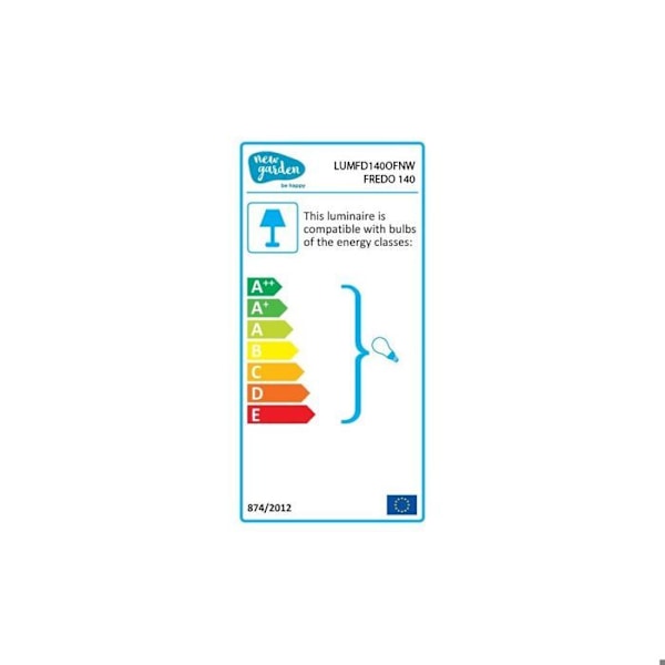 LED udendørs gulvlampe - NEWGARDEN - Fredo - Hvid - IP65 - H140cm Vit