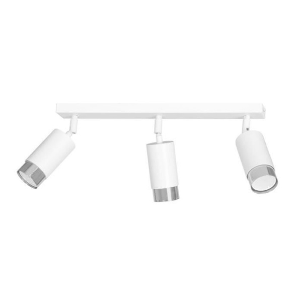 Emibig HIRO Hiro takspotlightstång Vit/Krom 3x GU10