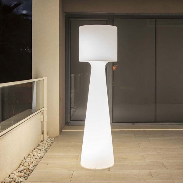 Udendørs gulvlampe 170 MOOVERE 170cm Udendørs hvidt lys genopladeligt batteri led/rgb RGB + VIT LED