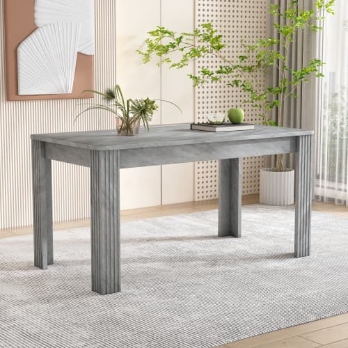 Matbord, modernt matbord, robust matbord, bord med fyra ben Grey