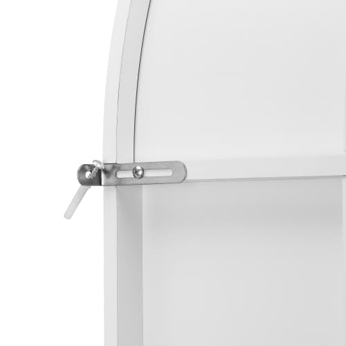 Garderobe med skohylde, hylde og kroge - robuste jernfødder, MDF-krop til entré White