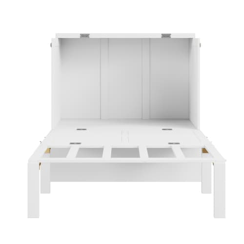 Väggfällsäng 90×200 cm | Vit | Med sängram | Utrymmesbesparande garderobssäng White