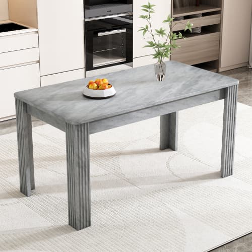 Matbord, modernt matbord, robust matbord, bord med fyra ben Grey