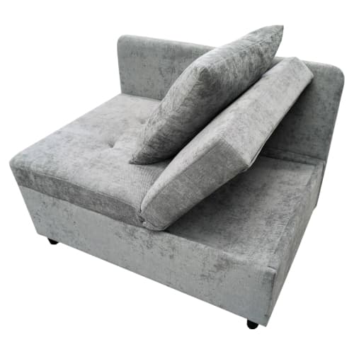 3-i-1 sovesofa lavet af linned – polstret seng med justerbart ryglæn, pladsbesparende multifunktionel sovesofa til små rum Gray