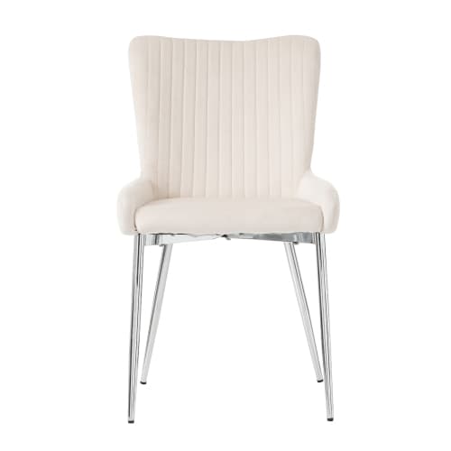 Sammetsmatstol, 2-pack, lyxig, vardagsrum, sovrum, loungestol med fyra silverfärgade metallben Grey