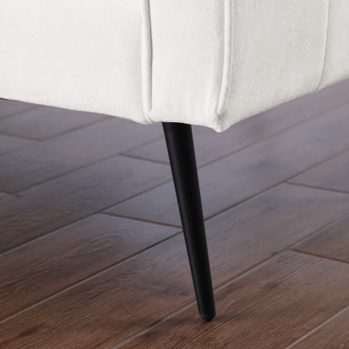 Futon Sovesofa 173 cm, Moderne & Konvertibel som Sofa og Seng, Ideel til Små Rum & Stuer White