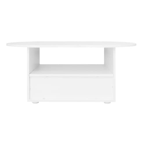 Molnigt soffbord med lådor – Modern design för ditt vardagsrum White