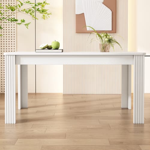 Matbord, modernt matbord, robust matbord, bord med fyra ben White