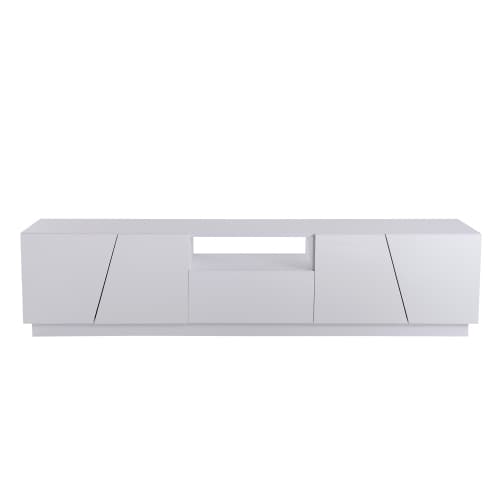 Modernt TV-skåp 170 cm. Diagonal patchwork-stil. White