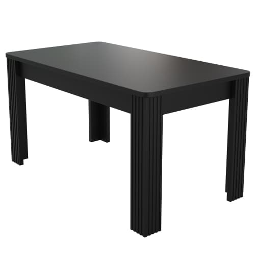 Matbord, modernt matbord, robust matbord, bord med fyra ben Black