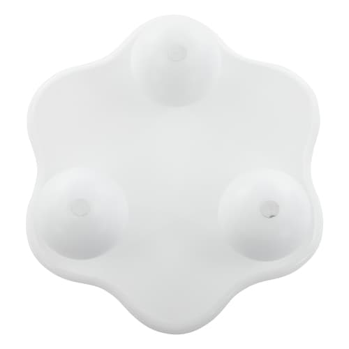 Krämvit blom-soffbordsbord 80cm – Romantiskt soffbord i blomform | Vardagsrumsbord med lekfull design White