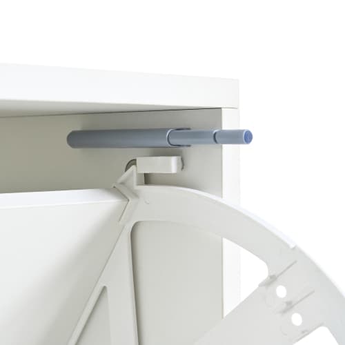 Skoskåp vit 80x25x96 cm med 16-färgs LED-belysning och högblank front White