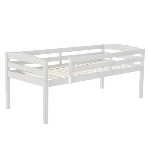 Vit trevåningssäng 90x200 cm | massiv trä barnsäng White