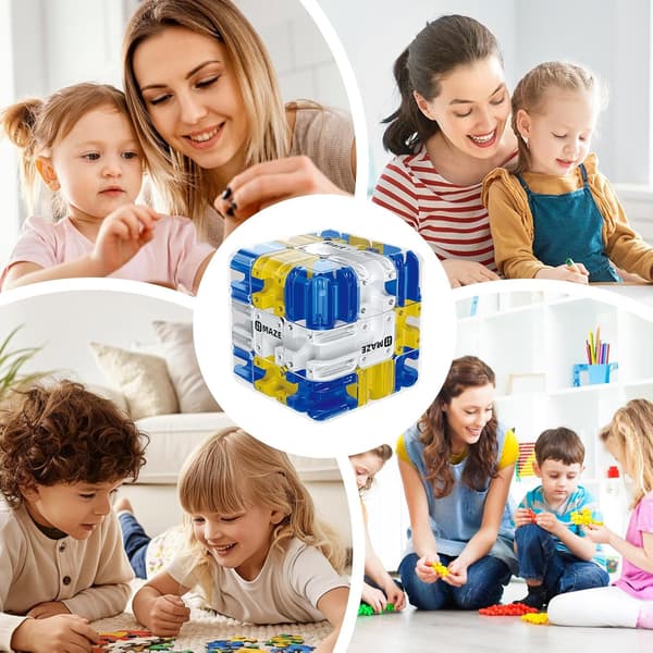 3D Labyrinth Ball - Rolling Ball Educational Toy, Puzzle Cube