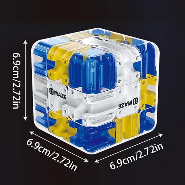 3D Labyrinth Ball - Rolling Ball Educational Toy, Puzzle Cube