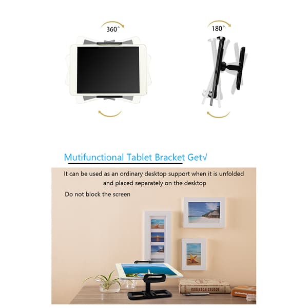Vikbart expansionsställ justerbart surfplatteställ RC drönare telefonhållare med snodd för Mavic 2/Mini SE/Pro/Spark null - Micro Cable