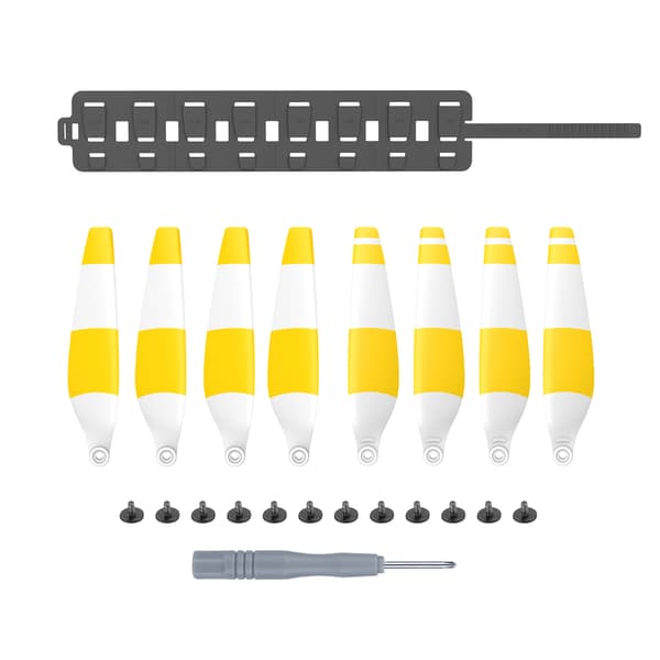 Sammenleggbar padlebæreveske Silikonpropelleroppbevaringsrullpose med 8 stk. propeller for Mini 3 Pro-droner