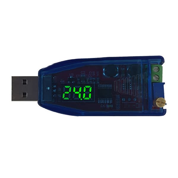 BoostBuck Converter USB Step Up / Down Strømforsyningsmodul DCDC 5V til 1V-24V Justerbar Udgang Green light