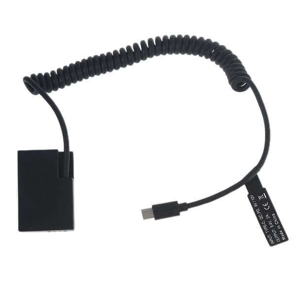 Bekväm kameraström-kabel Typ-C till DR E18 Dummy-batteri för RP 77D 800D
