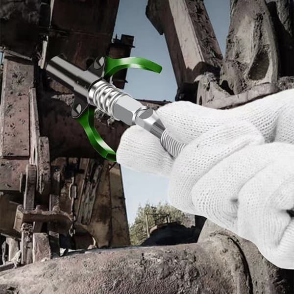 Uppgraderad fettsprutkoppling kraftig snabbkoppling fettsprutkoppling hållbar null - Double handle hose